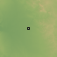 Shaded relief of the 59 km around Taungdwingyi, drawn from the GMTED2010 grid