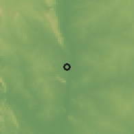Shaded relief of the 59 km around Thayetmyo, drawn from the GMTED2010 grid