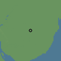 Shaded relief of the 59 km around Thongwa, drawn from the GMTED2010 grid