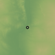 Shaded relief of the 58 km around Chauk, drawn from the GMTED2010 grid