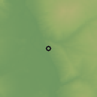 Shaded relief of the 58 km around Yenangyaung, drawn from the GMTED2010 grid