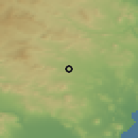 Shaded relief of the 53 km around Hindarx, drawn from the GMTED2010 grid