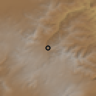 Shaded relief of the 53 km around İstisu, drawn from the GMTED2010 grid
