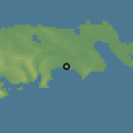 Shaded relief of the 53 km around Keşlə, drawn from the GMTED2010 grid