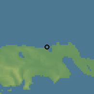Shaded relief of the 53 km around Kürdəxanı, drawn from the GMTED2010 grid