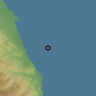 Shaded relief of the 54 km around Nərimanabad, drawn from the GMTED2010 grid