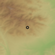 Shaded relief of the 53 km around Qızılqaya, drawn from the GMTED2010 grid
