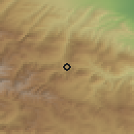 Shaded relief of the 53 km around Qonaqkənd, drawn from the GMTED2010 grid