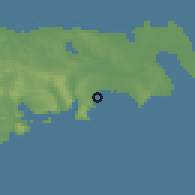 Shaded relief of the 53 km around Sahil, drawn from the GMTED2010 grid