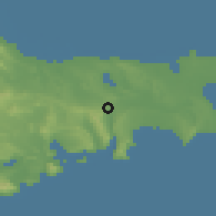 Shaded relief of the 53 km around Sulutəpə, drawn from the GMTED2010 grid