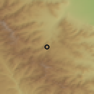 Shaded relief of the 53 km around Şuşa, drawn from the GMTED2010 grid