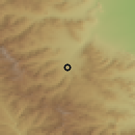 Shaded relief of the 53 km around Xankəndi, drawn from the GMTED2010 grid