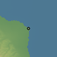 Shaded relief of the 53 km around Biləsuvar, drawn from the GMTED2010 grid