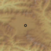 Shaded relief of the 57 km around Madhyapur Thimi, drawn from the GMTED2010 grid