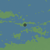 Shaded relief of the 49 km around Dordrecht, drawn from the GMTED2010 grid