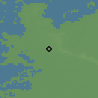 Shaded relief of the 49 km around Driebergen-Rijsenburg, drawn from the GMTED2010 grid