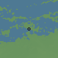 Shaded relief of the 49 km around Drimmelen, drawn from the GMTED2010 grid