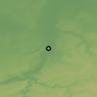 Shaded relief of the 49 km around Eijsden, drawn from the GMTED2010 grid
