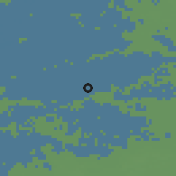 Shaded relief of the 49 km around Giessenlanden, drawn from the GMTED2010 grid