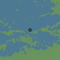 Shaded relief of the 49 km around Hardinxveld-Giessendam, drawn from the GMTED2010 grid