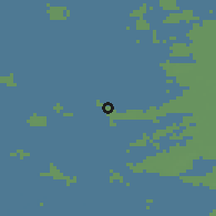 Shaded relief of the 48 km around Heerenveen, drawn from the GMTED2010 grid