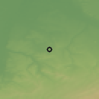 Shaded relief of the 49 km around Heerlen, drawn from the GMTED2010 grid