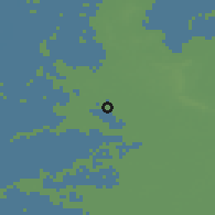 Shaded relief of the 49 km around Houten, drawn from the GMTED2010 grid