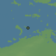 Shaded relief of the 49 km around Kampen, drawn from the GMTED2010 grid