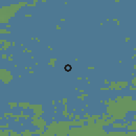 Shaded relief of the 49 km around Kapelle, drawn from the GMTED2010 grid