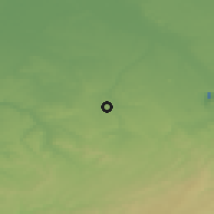 Shaded relief of the 49 km around Kerkrade, drawn from the GMTED2010 grid