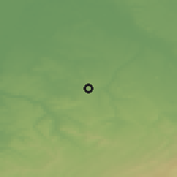 Shaded relief of the 49 km around Landgraaf, drawn from the GMTED2010 grid