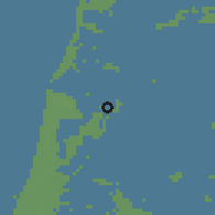 Shaded relief of the 48 km around Langedijk, drawn from the GMTED2010 grid
