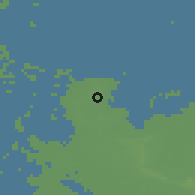 Shaded relief of the 49 km around Laren, drawn from the GMTED2010 grid