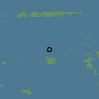 Shaded relief of the 48 km around Leeuwarderadeel, drawn from the GMTED2010 grid
