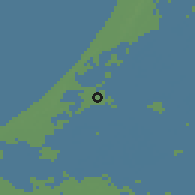 Shaded relief of the 49 km around Leiden, drawn from the GMTED2010 grid