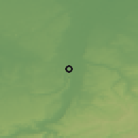 Shaded relief of the 49 km around Maastricht, drawn from the GMTED2010 grid