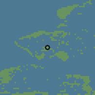Shaded relief of the 49 km around Middelburg, drawn from the GMTED2010 grid