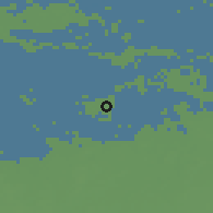 Shaded relief of the 49 km around Moerdijk, drawn from the GMTED2010 grid