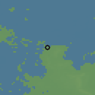 Shaded relief of the 49 km around Naarden, drawn from the GMTED2010 grid