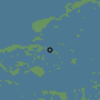 Shaded relief of the 49 km around Noord-Beveland, drawn from the GMTED2010 grid