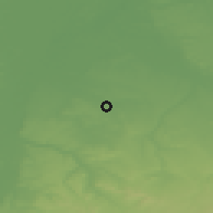 Shaded relief of the 49 km around Onderbanken, drawn from the GMTED2010 grid