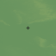 Shaded relief of the 49 km around Overbetuwe, drawn from the GMTED2010 grid
