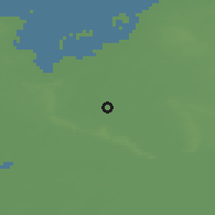 Shaded relief of the 49 km around Scherpenzeel, drawn from the GMTED2010 grid
