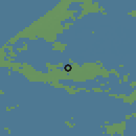 Shaded relief of the 49 km around Schiedam, drawn from the GMTED2010 grid
