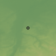 Shaded relief of the 49 km around Beek, drawn from the GMTED2010 grid
