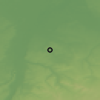 Shaded relief of the 49 km around Schinnen, drawn from the GMTED2010 grid
