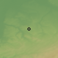 Shaded relief of the 49 km around Simpelveld, drawn from the GMTED2010 grid