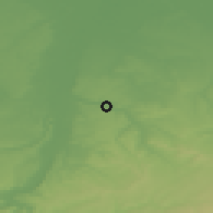 Shaded relief of the 49 km around Valkenburg, drawn from the GMTED2010 grid