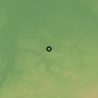 Shaded relief of the 49 km around Voerendaal, drawn from the GMTED2010 grid