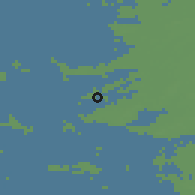 Shaded relief of the 48 km around Weststellingwerf, drawn from the GMTED2010 grid